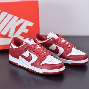 Nike white and red sports shoes